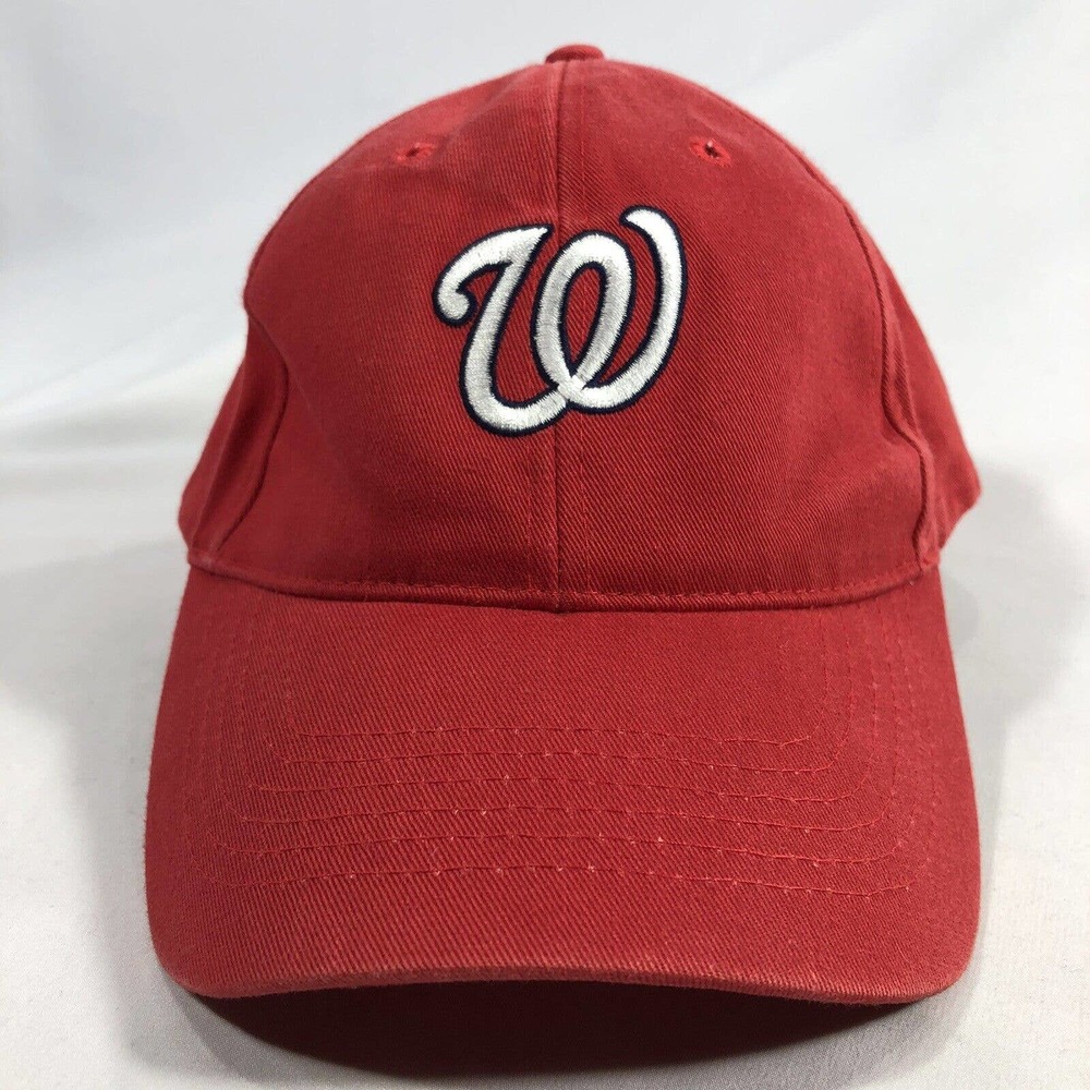 Washington Nationals Hat Cap MLB Adjustable OSFM One Size Fits Most Red Baseball
